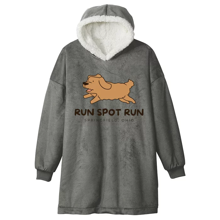 Springfield Ohio Run Spot Run Hooded Wearable Blanket