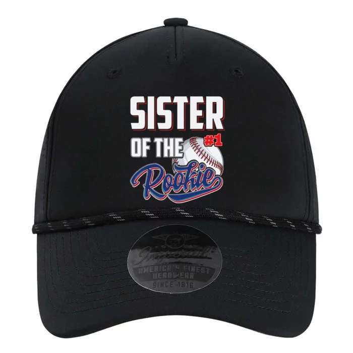 Sister of Rookie 1 Years old Team 1st Birthday Baseball Performance The Dyno Cap