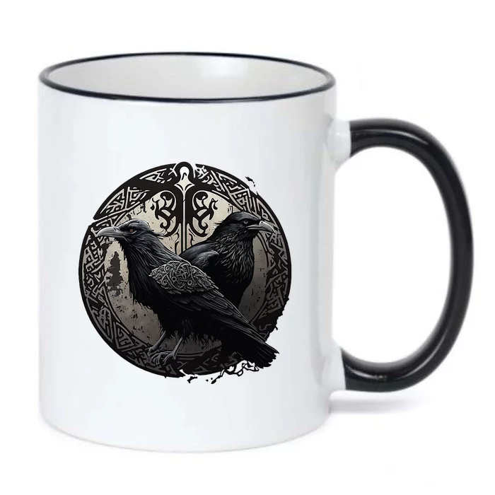 Scandinavian Odin R.A.V.E.N.S Black Color Changing Mug