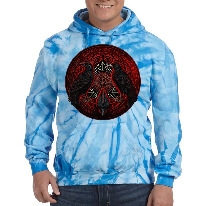 Scandinavian Odin R.A.V.E.N.S Tie Dye Hoodie