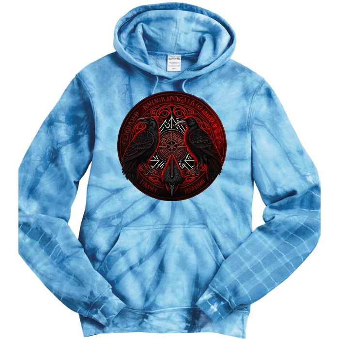 Scandinavian Odin R.A.V.E.N.S Tie Dye Hoodie