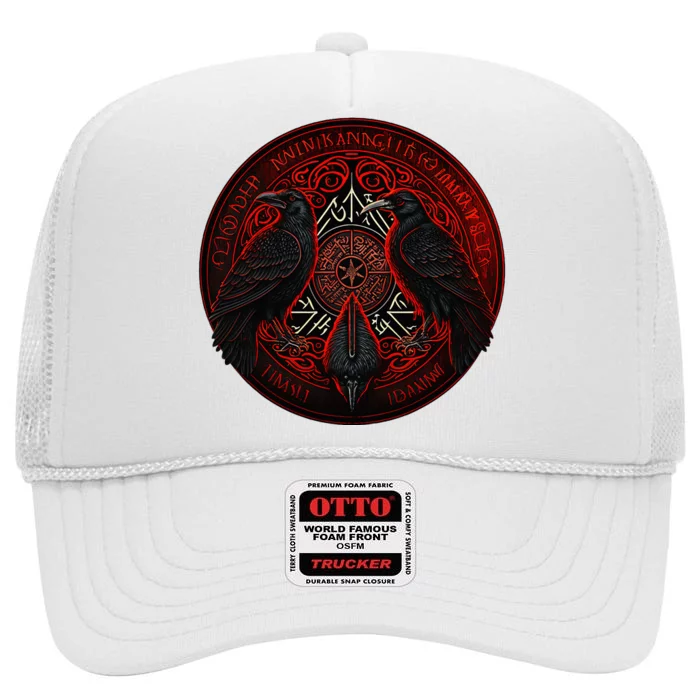 Scandinavian Odin R.A.V.E.N.S High Crown Mesh Trucker Hat