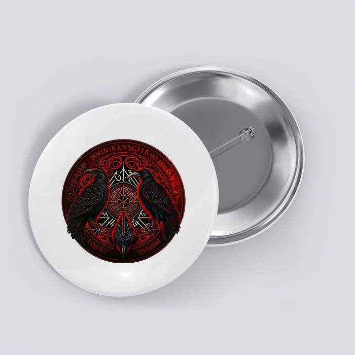 Scandinavian Odin R.A.V.E.N.S Button