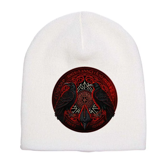 Scandinavian Odin R.A.V.E.N.S Short Acrylic Beanie