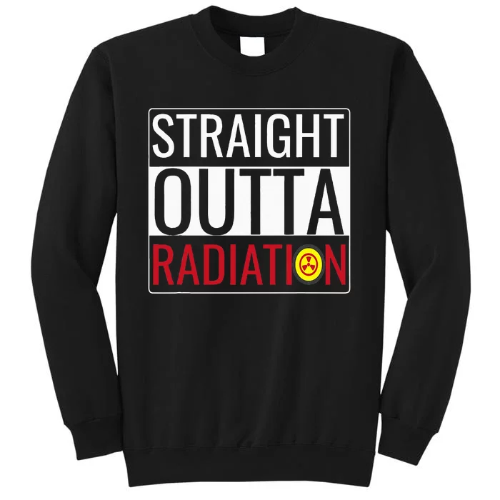 Straight Outta Radiation Chemotherapy Survivor Cancer Tall Sweatshirt