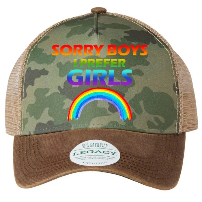 Sorry Boys I Prefer Girls Legacy Tie Dye Trucker Hat