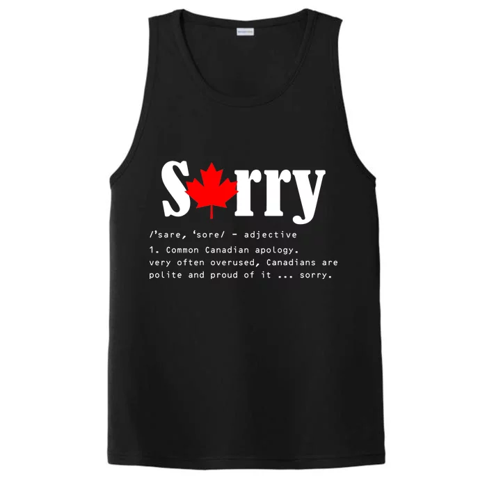 Sorry Definition Canadian Apology Performance Tank