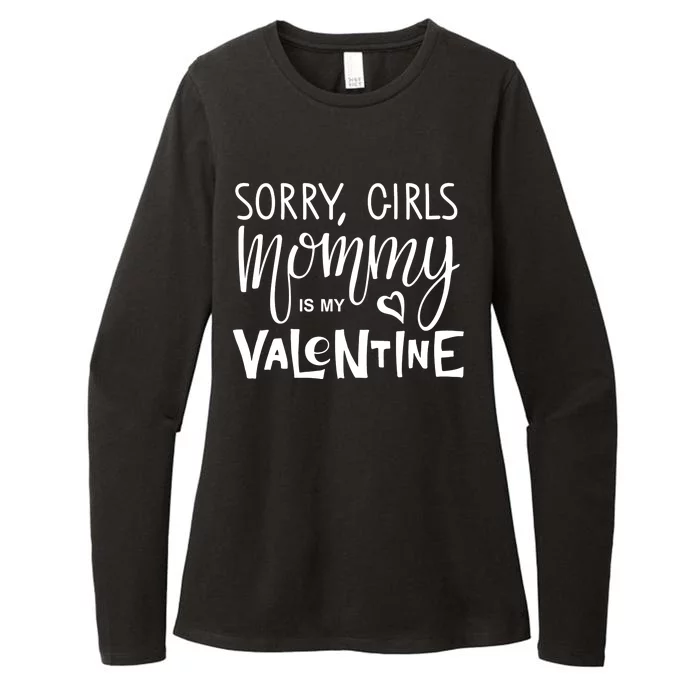 Sorry Girls Mommy Is My Valentine Womens CVC Long Sleeve Shirt