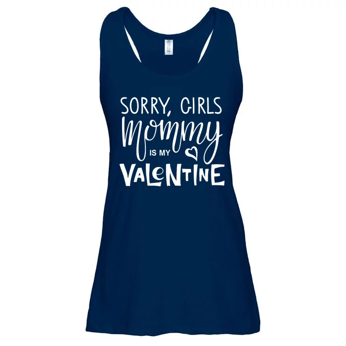 Sorry Girls Mommy Is My Valentine Ladies Essential Flowy Tank