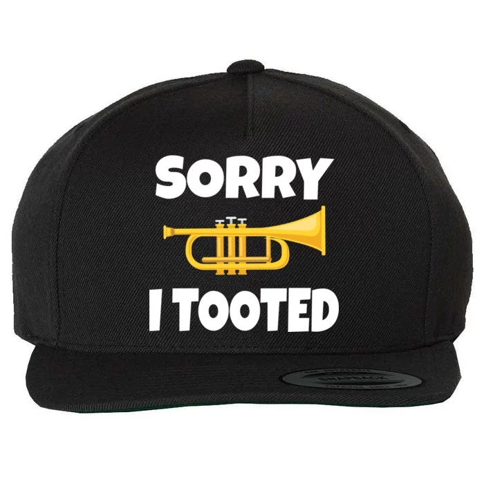 Sorry I Tooted Trumpet Wool Snapback Cap