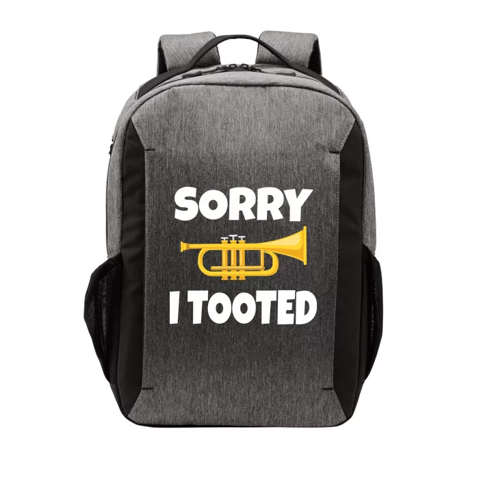 Sorry I Tooted Trumpet Vector Backpack