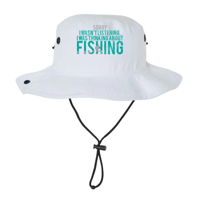 Sorry I Was Thinking About Fishing Legacy Cool Fit Booney Bucket Hat