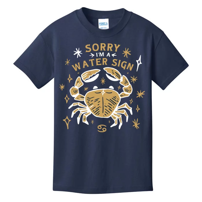 Sorry I'm A Water Sign Crab Kids T-Shirt