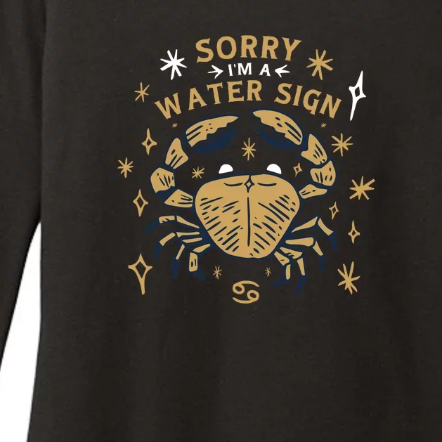 Sorry I'm A Water Sign Zodiac Birthday Womens CVC Long Sleeve Shirt