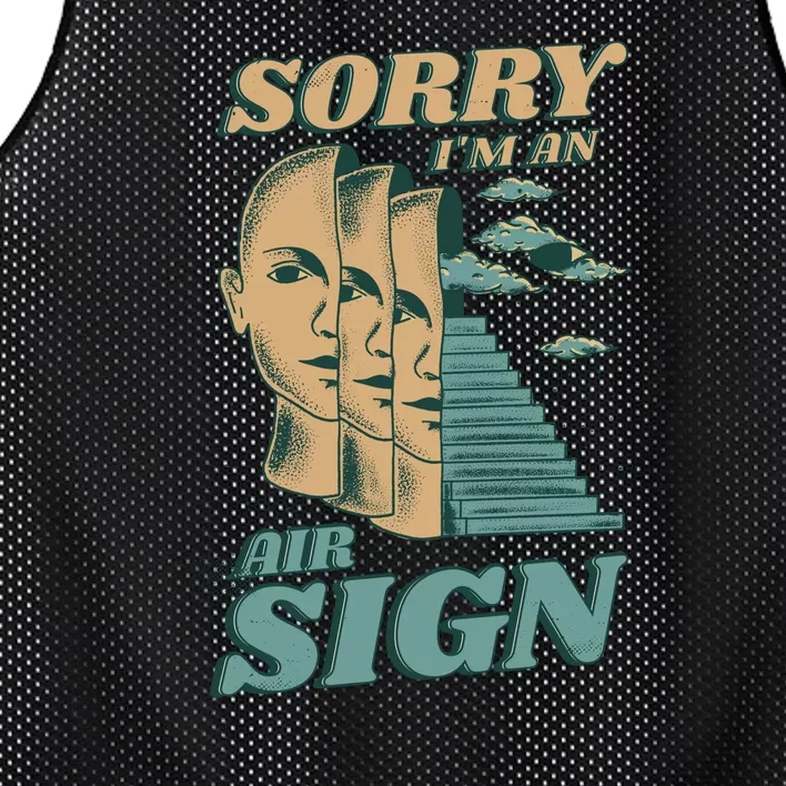 Sorry I'm An Air Sign Mesh Reversible Basketball Jersey Tank