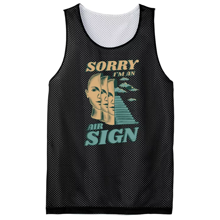 Sorry I'm An Air Sign Mesh Reversible Basketball Jersey Tank