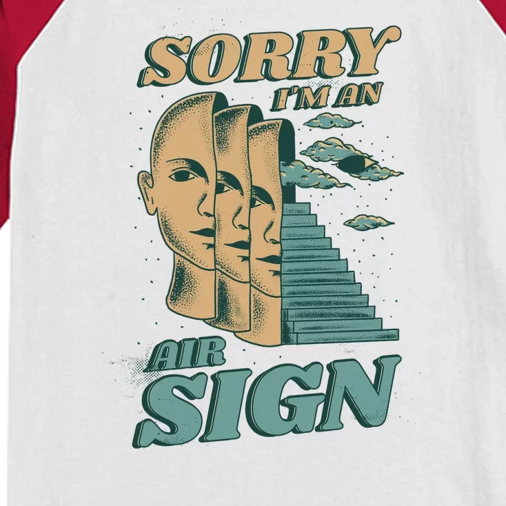 Sorry I'm An Air Sign Kids Colorblock Raglan Jersey