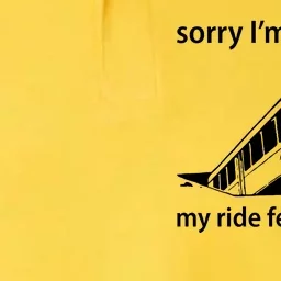 Sorry I'm Late N'at My Ride Fell Through Softstyle Adult Sport Polo