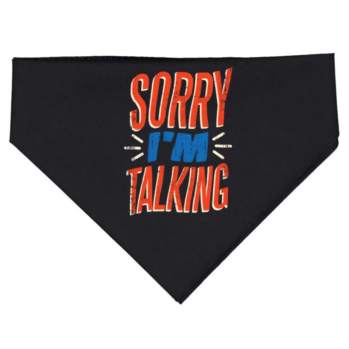 Sorry I'm Talking USA-Made Doggie Bandana