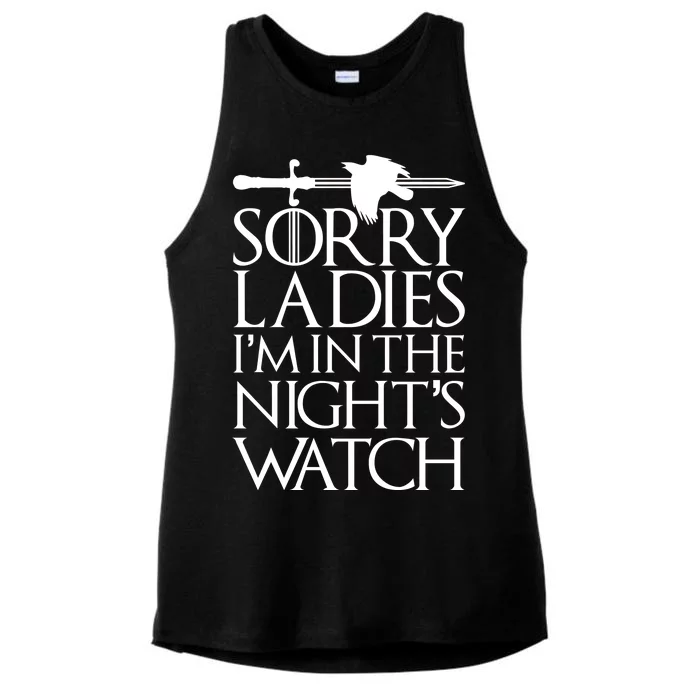 Sorry Ladies I'm In The Night's Watch Ladies Tri-Blend Wicking Tank