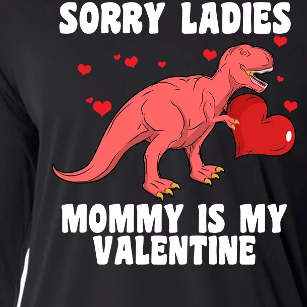 Sorry Ladies Mommy Is My Valentine Cooling Performance Long Sleeve Crew