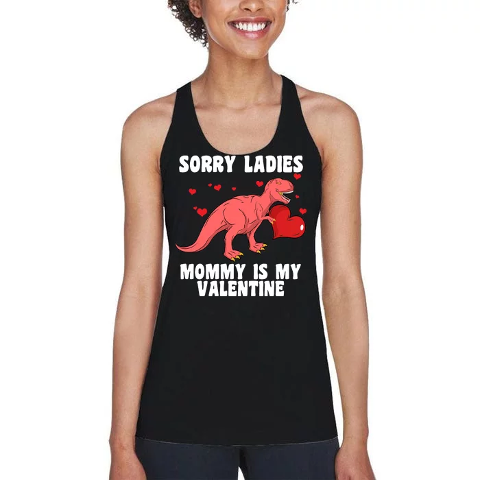 Sorry Ladies Mommy Is My Valentine Women's Racerback Tank