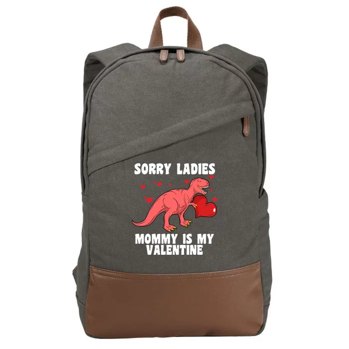 Sorry Ladies Mommy Is My Valentine Cotton Canvas Backpack