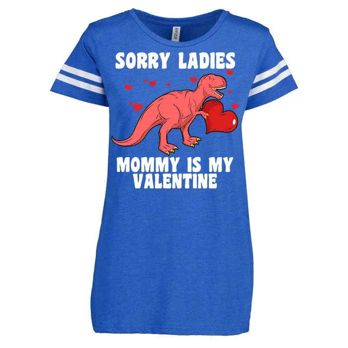 Sorry Ladies Mommy Is My Valentine Enza Ladies Jersey Football T-Shirt