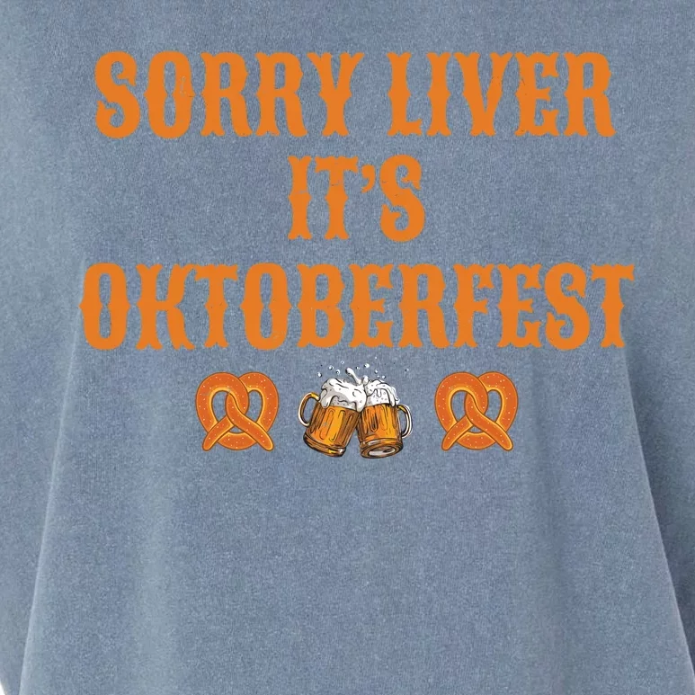 Sorry Liver It's Oktoberfest Garment-Dyed Women's Muscle Tee