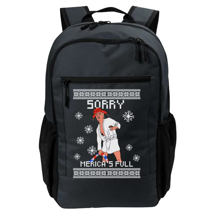 Sorry Merica's Full Trump Supporter Ugly Christmas Daily Commute Backpack