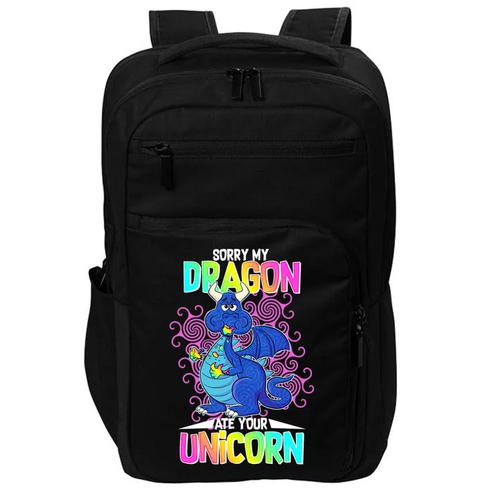 Sorry My Dragon Ate Your Unicorn Impact Tech Backpack