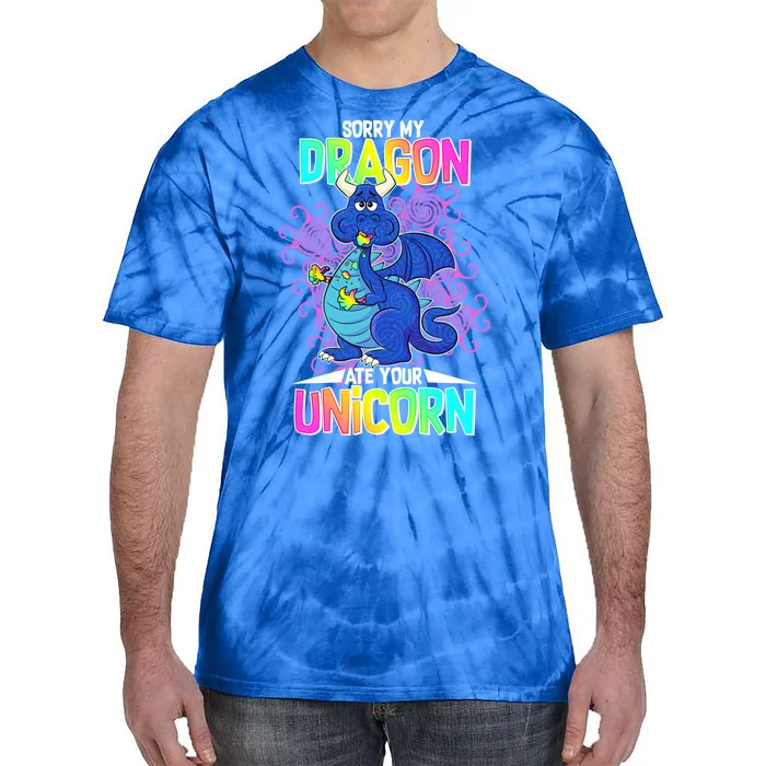 Sorry My Dragon Ate Your Unicorn Tie-Dye T-Shirt