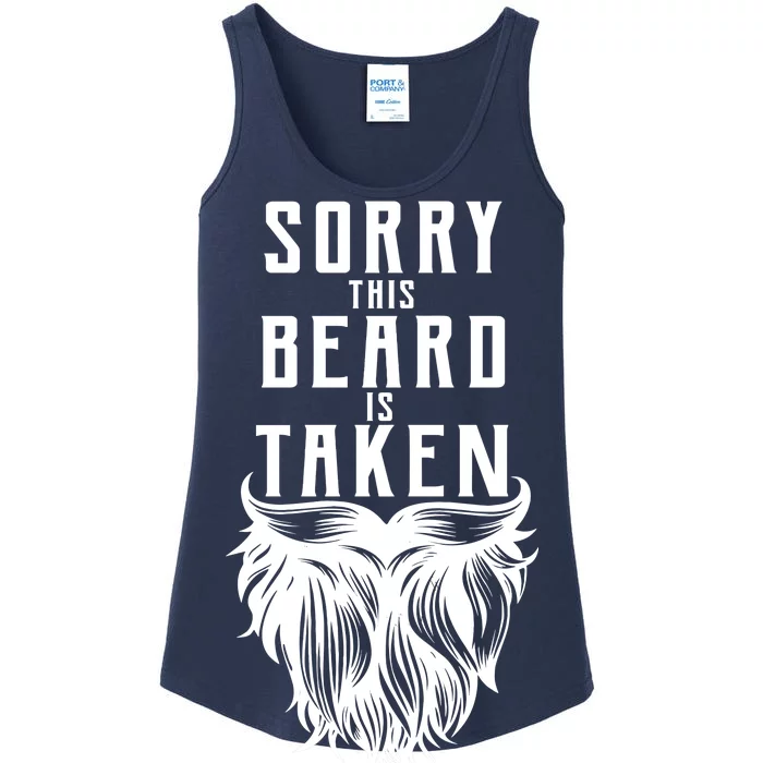 Sorry This Beard Is Taken Relationship Status Ladies Essential Tank