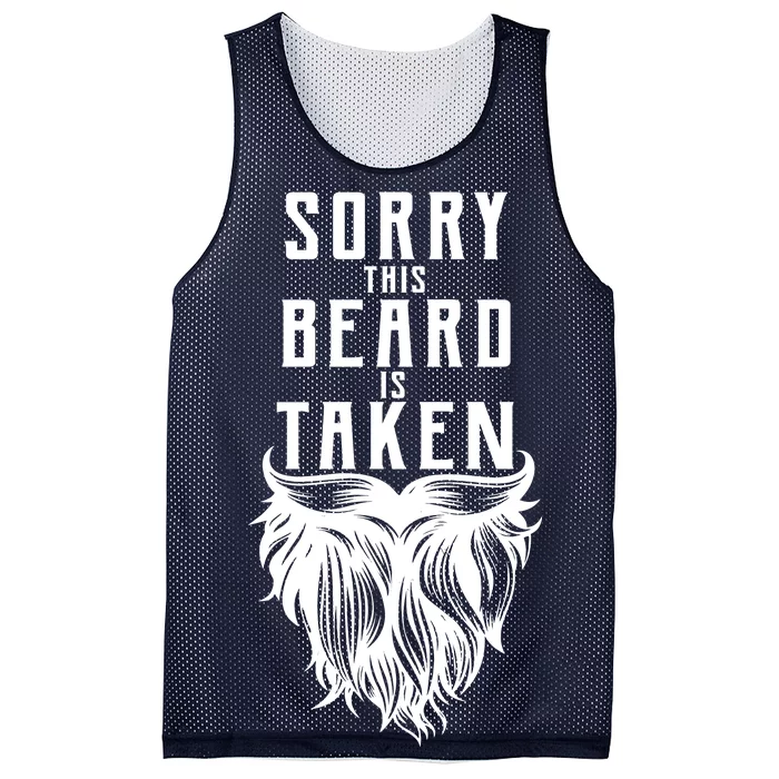 Sorry This Beard Is Taken Relationship Status Mesh Reversible Basketball Jersey Tank