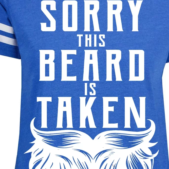 Sorry This Beard Is Taken Relationship Status Enza Ladies Jersey Football T-Shirt