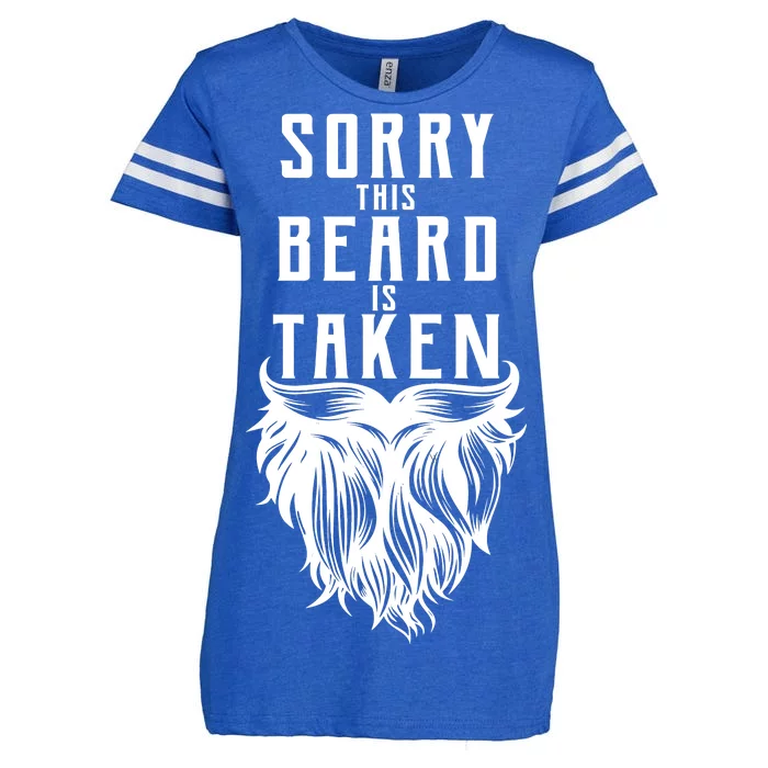 Sorry This Beard Is Taken Relationship Status Enza Ladies Jersey Football T-Shirt