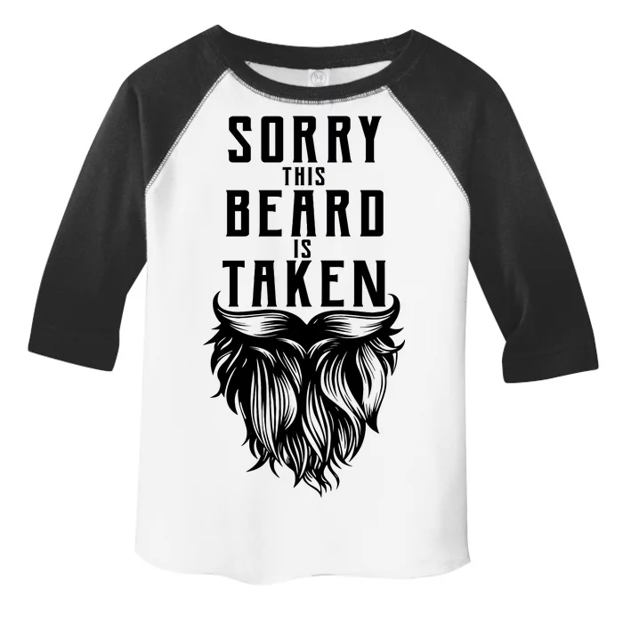 Sorry This Beard Is Taken Relationship Status Toddler Fine Jersey T-Shirt