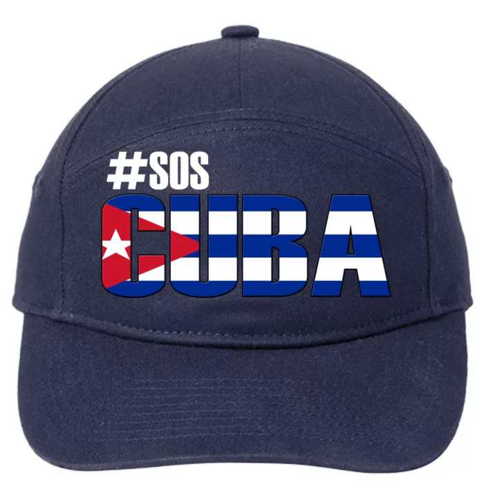 SOS Cuba 7-Panel Snapback Hat