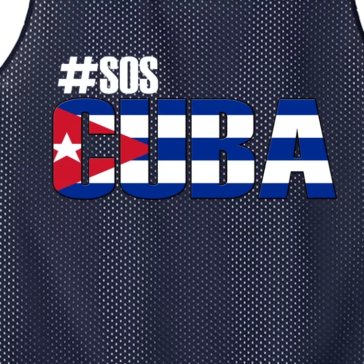 SOS Cuba Mesh Reversible Basketball Jersey Tank