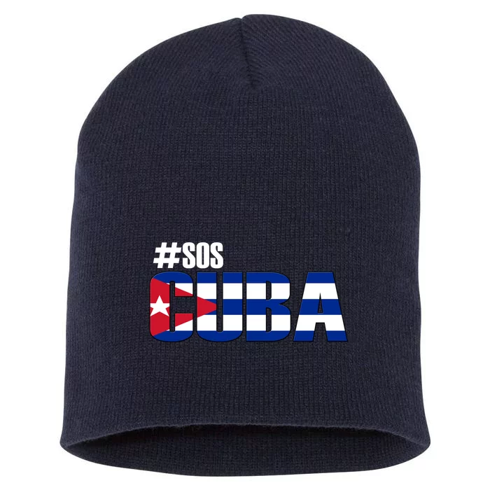 SOS Cuba Short Acrylic Beanie