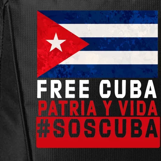 SOS Cuba Cuba Flag Cuban Fist Free Cuba Libre 2021 Cuban City Backpack