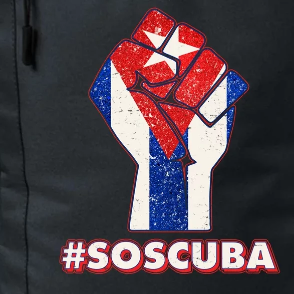 SOS Cuba Protest Fist Flag #SOSCUBA Daily Commute Backpack