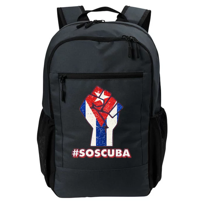 SOS Cuba Protest Fist Flag #SOSCUBA Daily Commute Backpack