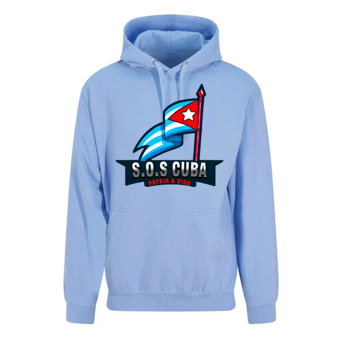 SOS Cuba Viva Cuba Libre Cubanos Bandera Cubana Unisex Surf Hoodie