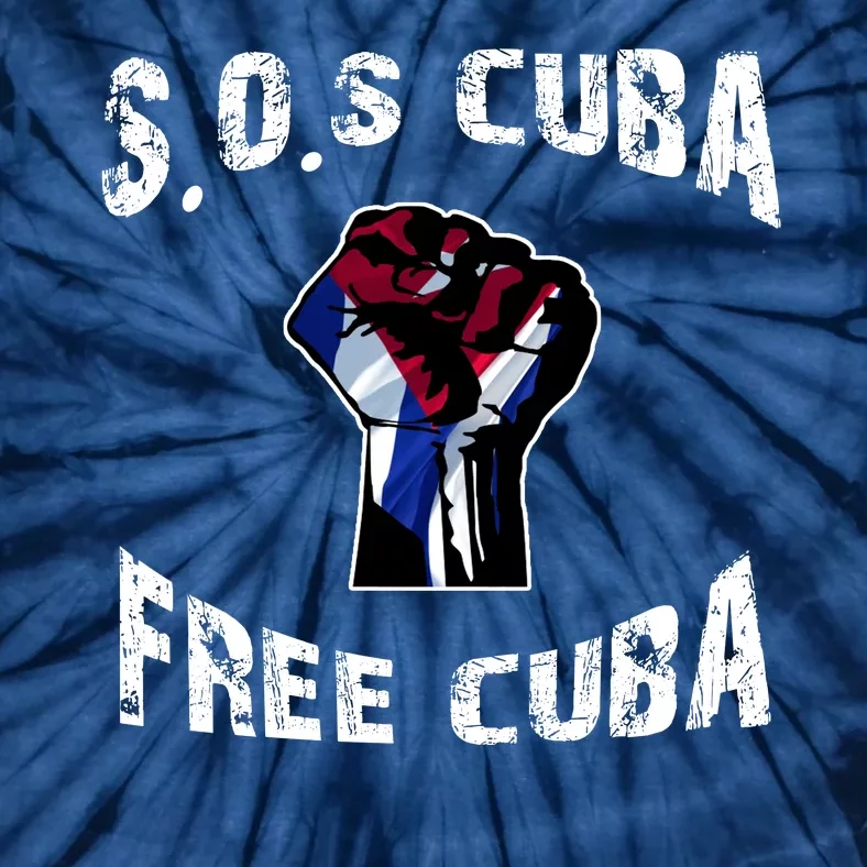 SOS Free Cuba Tie-Dye T-Shirt