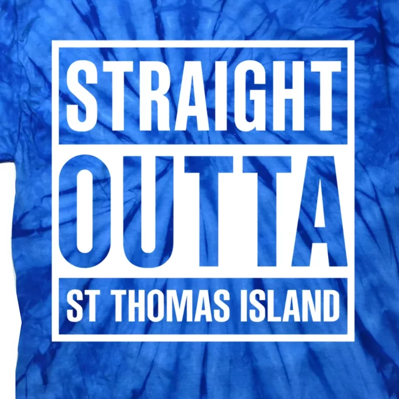 Straight Outta St Thomas Usvi Holiday Matching Gift Tie-Dye T-Shirt