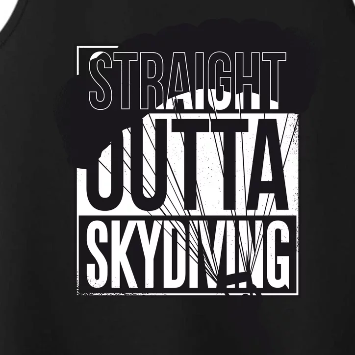 Straight Outta Skydiving Performance Tank