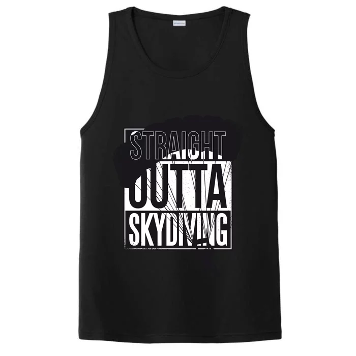 Straight Outta Skydiving Performance Tank