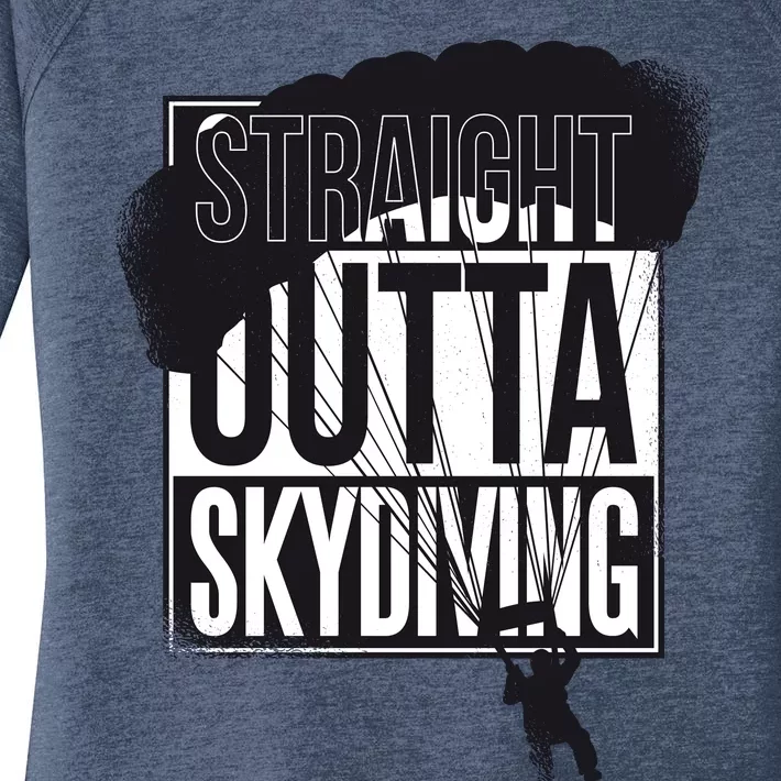 Straight Outta Skydiving Women's Perfect Tri Tunic Long Sleeve Shirt