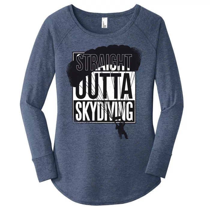 Straight Outta Skydiving Women's Perfect Tri Tunic Long Sleeve Shirt